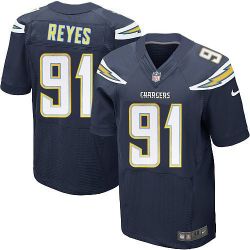 Cheap San Kendall Reyes Chargers Jersey From China Navy Elite #91