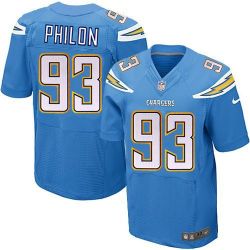 Cheap San Darius Philon Chargers Jersey From China Light Blue Elite #93