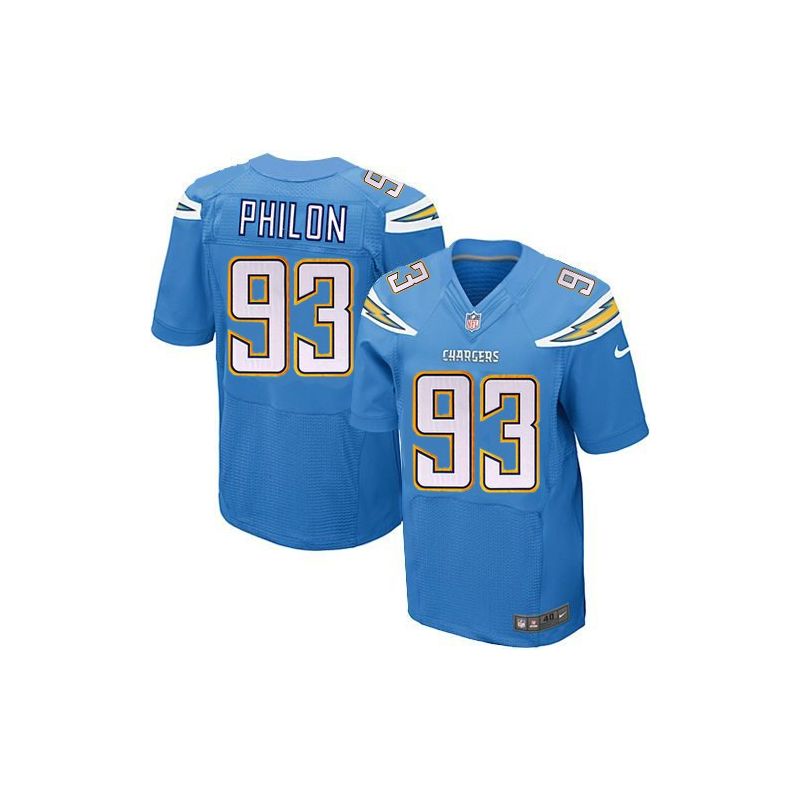 Cheap San Darius Philon Chargers Jersey From China Light Blue Elite #93