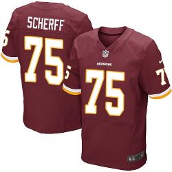 Cheap Brandon Scherff Redskins Jersey From China Red Elite #75