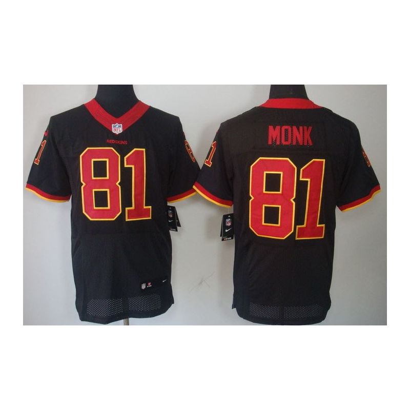 Cheap Art Monk Redskins Jersey From China Black Elite #81