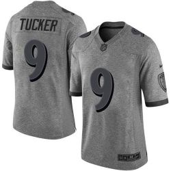 Cheap Justin Tucker Ravens Jersey From China Gridiron Gray #9