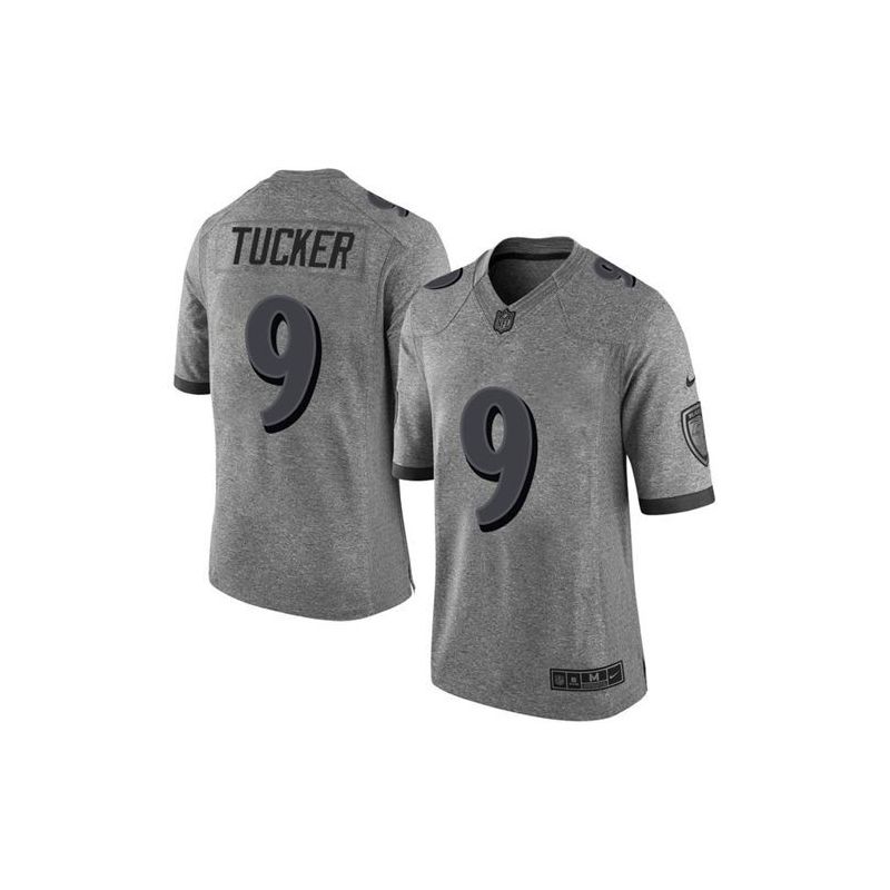 Cheap Justin Tucker Ravens Jersey From China Gridiron Gray #9