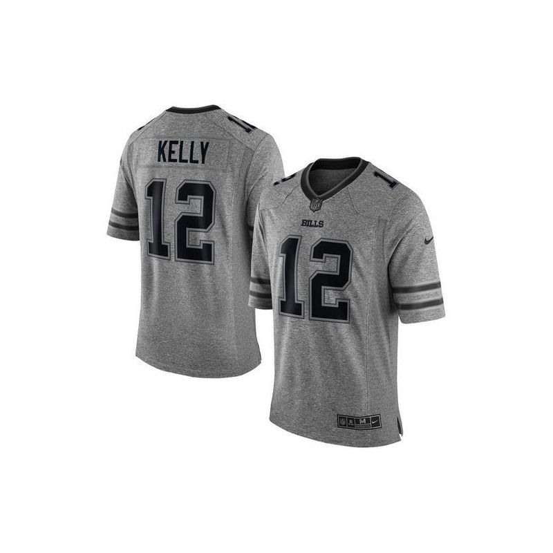 Cheap Jim Kelly Bills Jersey From China Gridiron Gray #12
