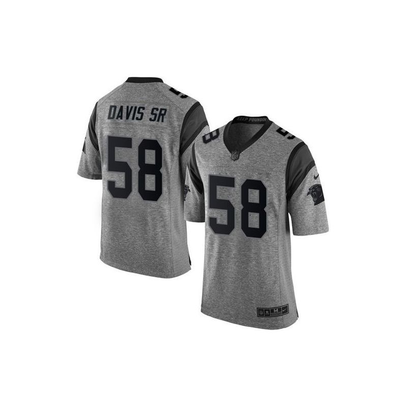Cheap Thomas Davis Sr Panthers Jersey From China Gridiron Gray #58