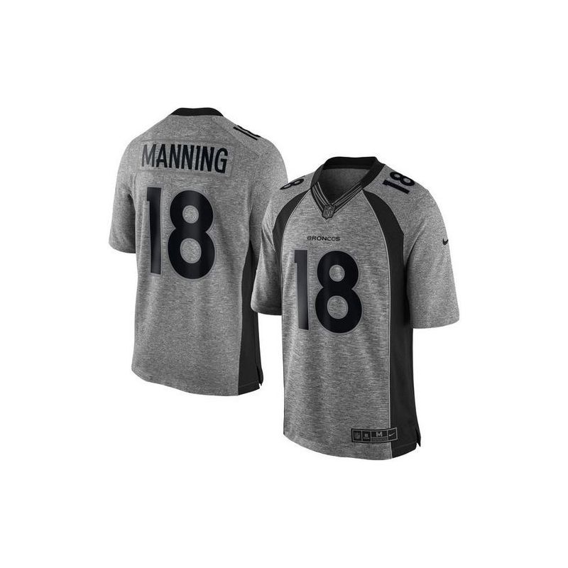 Cheap Peyton Manning Broncos Jersey From China Gridiron Gray #18