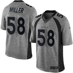 Cheap Von Miller Broncos Jersey From China Gridiron Gray #58