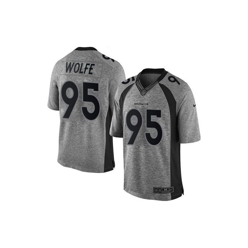 Cheap Derek Wolfe Broncos Jersey From China Gridiron Gray #95