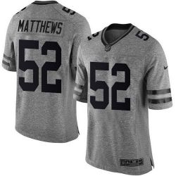 Cheap Green Clay Matthews Packers Jersey From China Gridiron Gray #52