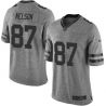 Cheap Green Jordy Nelson Packers Jersey From China Gridiron Gray #87