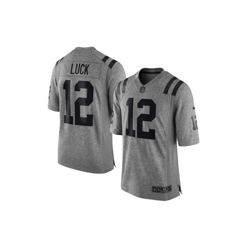 Cheap Andrew Luck Colts Jersey From China Gridiron Gray #12