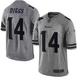 Cheap Stefon Diggs Vikings Jersey From China Gridiron Gray #14