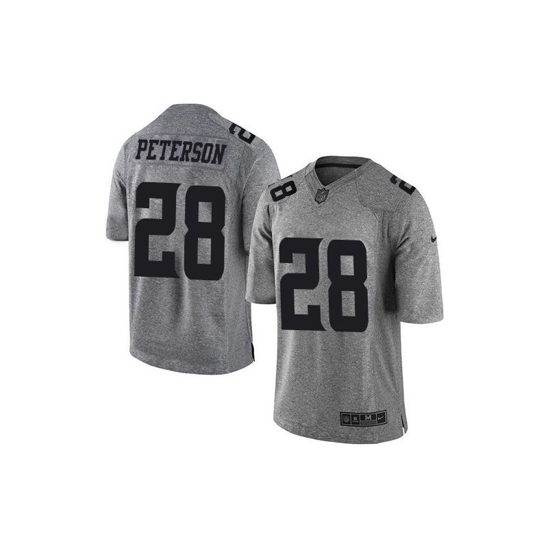 Cheap Adrian Peterson Vikings Jersey From China Gridiron Gray #28
