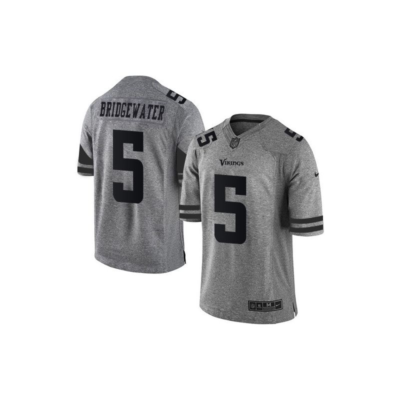 Cheap Teddy Bridgewater Vikings Jersey From China Gridiron Gray #5