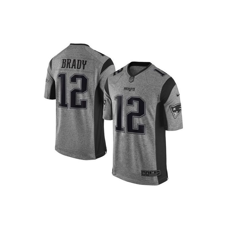 Cheap New Tom Brady Patriots Jersey From China Gridiron Gray #12