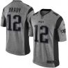 Cheap New Tom Brady Patriots Jersey From China Gridiron Gray #12
