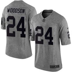 Cheap Charles Woodson Raiders Jersey From China Gridiron Gray #24