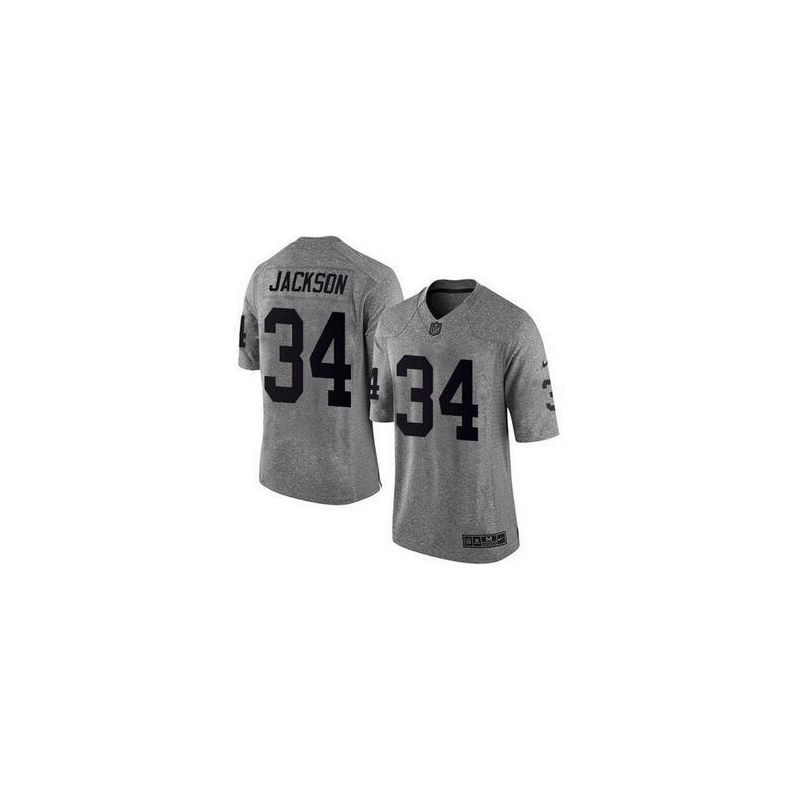 Cheap Bo Jackson Raiders Jersey From China Gridiron Gray #34