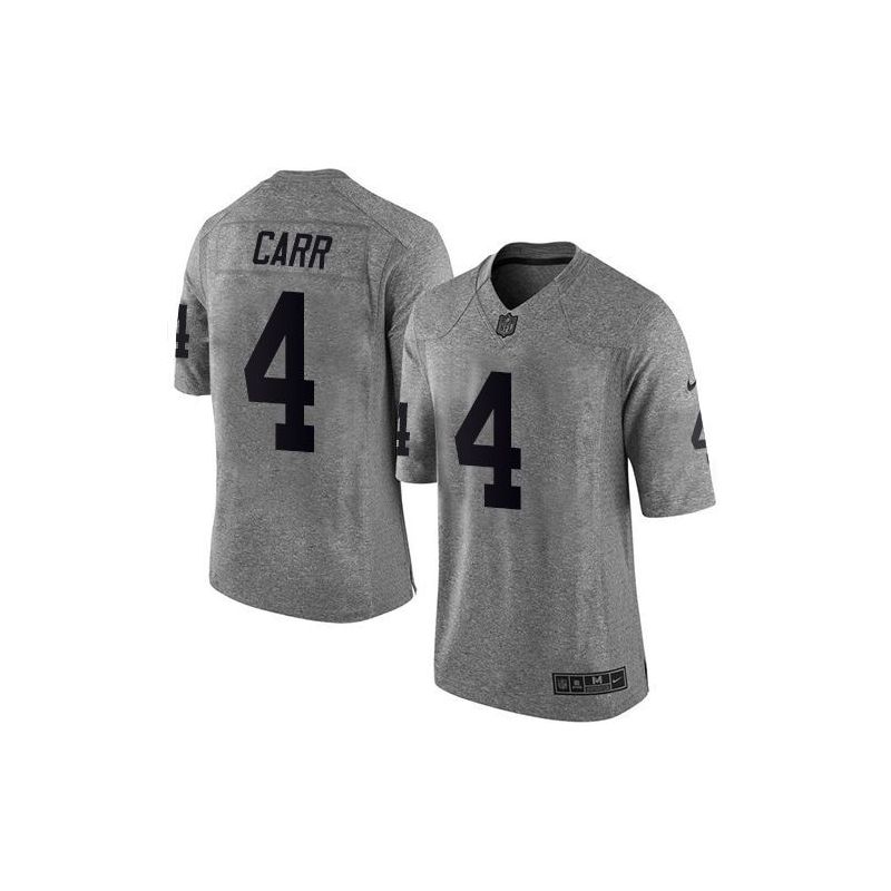 Cheap Derek Carr Raiders Jersey From China Gridiron Gray #4