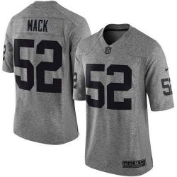 Cheap Khalil Mack Raiders Jersey From China Gridiron Gray #52