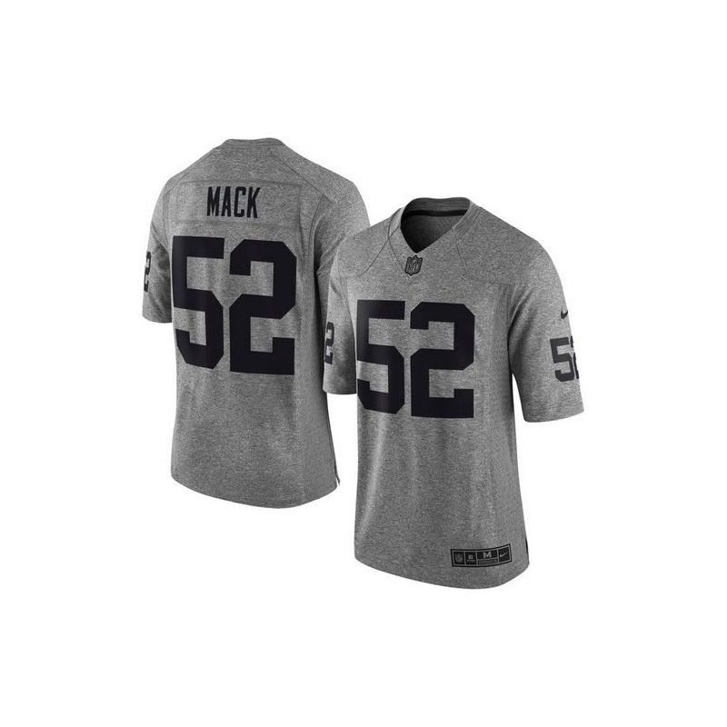 Cheap Khalil Mack Raiders Jersey From China Gridiron Gray #52