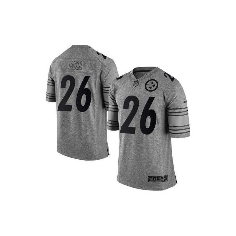 Cheap LeVeon Bell Steelers Jersey From China Gridiron Gray #26