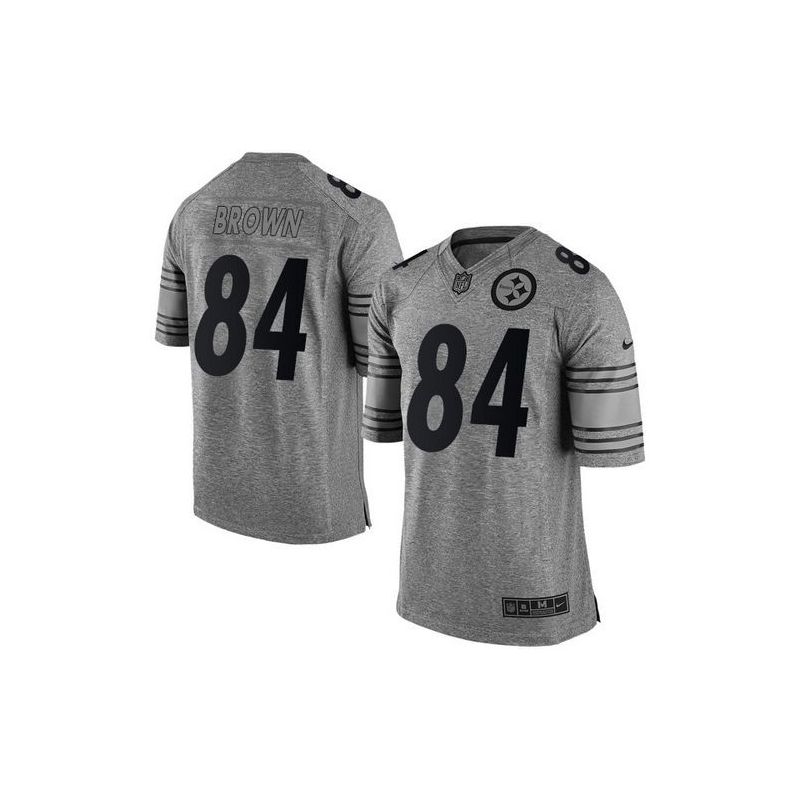 Cheap Antonio Brown Steelers Jersey From China Gridiron Gray #84