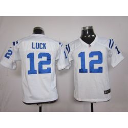 Cheap Andrew Luck Colts Youth Jersey #12 White From China