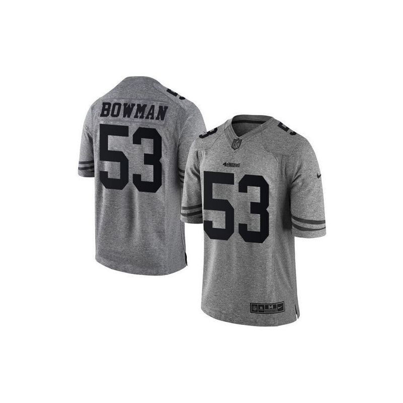 Cheap NaVorro Bowman 49ers Jersey From China Gridiron Gray #53