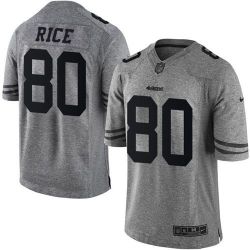 Cheap Jerry Rice 49ers Jersey From China Gridiron Gray #80
