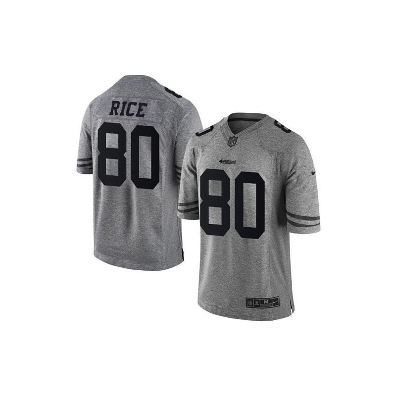 Cheap Jerry Rice 49ers Jersey From China Gridiron Gray #80