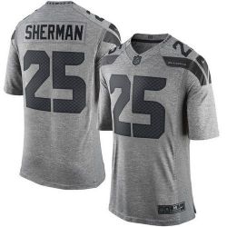 Cheap Richard Sherman Seahawks Jersey From China Gridiron Gray #25