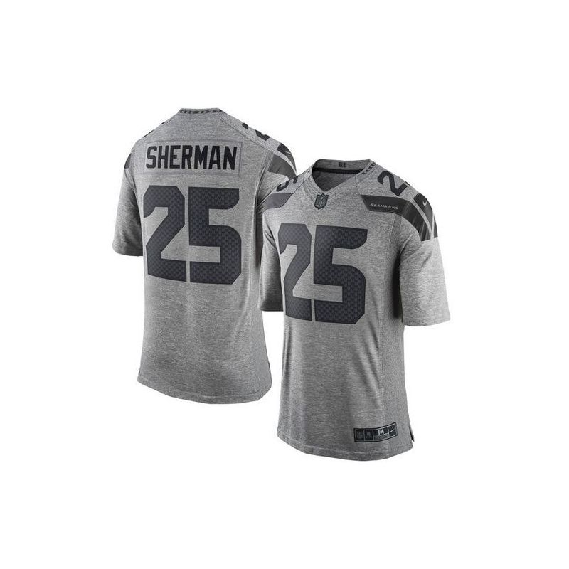 Cheap Richard Sherman Seahawks Jersey From China Gridiron Gray #25