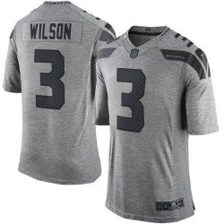 Cheap Russell Wilson Seahawks Jersey From China Gridiron Gray #3