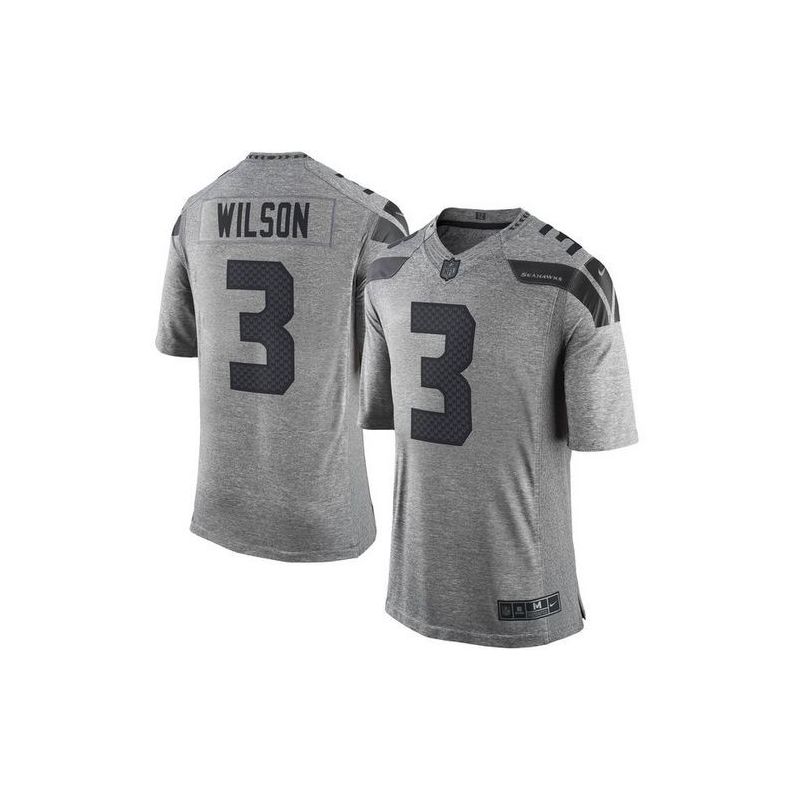 Cheap Russell Wilson Seahawks Jersey From China Gridiron Gray #3