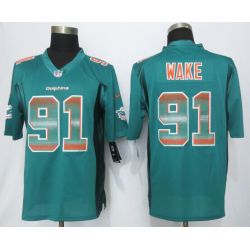 Cheap Cameron Wake Dolphins Jersey From China Green Strobe Limited #91