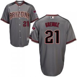 Cheap Zack Greinke Diamondbacks Jersey From China Grey red lettering 2016 #21 in Men Women Youth Size