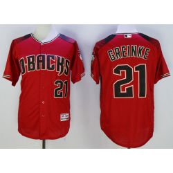 Cheap Zack Greinke Diamondbacks Jersey From China Red 2016 #21 in Men Women Youth Size