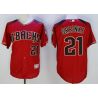 Cheap Zack Greinke Diamondbacks Jersey From China Red 2016 #21 in Men Women Youth Size