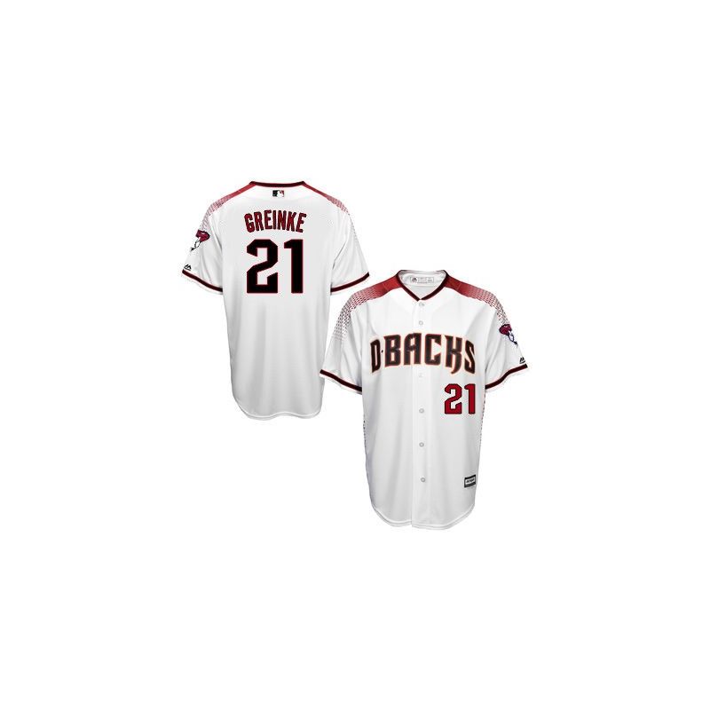 Cheap Zack Greinke Diamondbacks Jersey From China White red lettering 2016 #21 in Men Women Youth Size