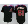 Cheap Randy Johnson Diamondbacks Jersey From China Black 2016 #51 in Men Women Youth Size