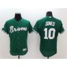 Cheap Chipper Jones Braves Jersey From China Green 2016 FLEXBASE #10 in Men Women Youth Size