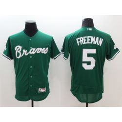 Cheap Freddie Freeman Braves Jersey From China Green 2016 FLEXBASE #5 in Men Women Youth Size