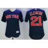 Cheap Roger Clemens Red Sox Jersey From China Navy 2016 FLEXBASE #21 in Men Women Youth Size