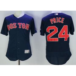 Cheap David Price Red Sox Jersey From China Navy 2016 FLEXBASE #24 in Men Women Youth Size