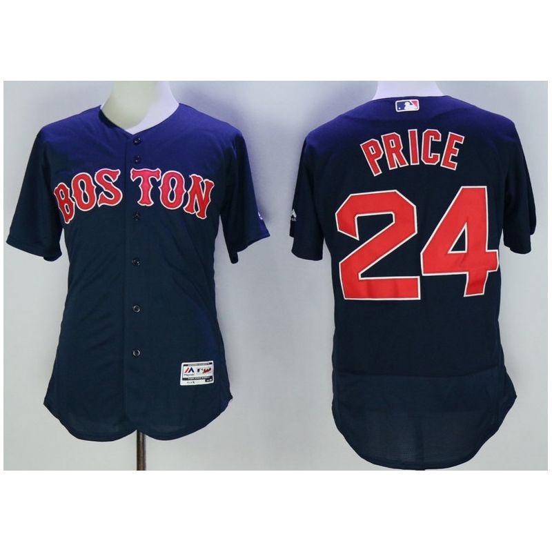 Cheap David Price Red Sox Jersey From China Navy 2016 FLEXBASE #24 in Men Women Youth Size