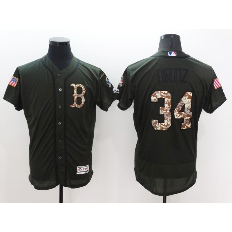 Cheap David Ortiz Red Sox Jersey From China Olive Salute To Service 2016 FLEXBASE #34 in Men Women Youth Size Cheap David Ortiz Red Sox Jersey From China Olive Salute To Service 2016 FLEXBASE #34 in Men Women Youth Size