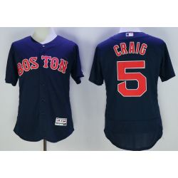 Cheap Allen Craig Red Sox Jersey From China Navy 2016 FLEXBASE #5 in Men Women Youth Size