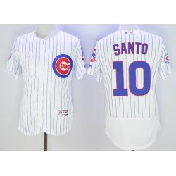 Cheap Ron Santo Cubs Jersey From China White 100 anniversary 2016 FLEXBASE #10 in Men Women Youth Size