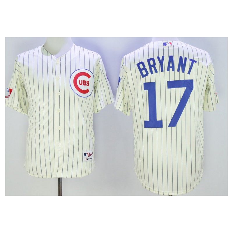 Cheap Kris Bryant Cubs Jersey From China Cream 1969 throwback #17 in Men Women Youth Size